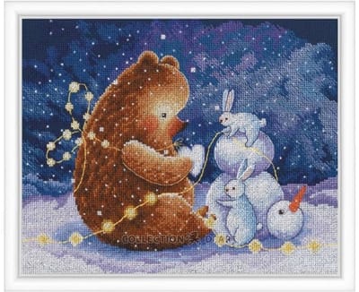 RTO borduurpakket Snow heart M948 telpatroon