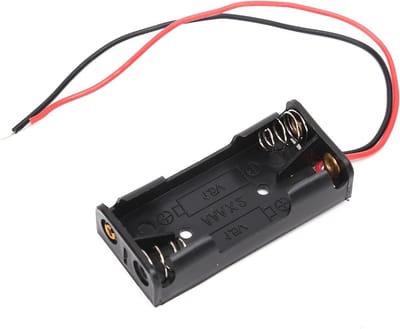 Batterijhouder AAA - Batterijdoosje Houder - Elektronica Voeden - Geïsoleerd Plastic Materiaal - 3 stuks - Zwart