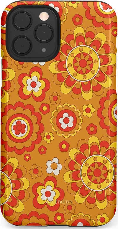 Casetastic Hoesje Geschikt voor Apple iPhone 11 Pro - Stijlvolle Beschermende Duo-layer Case - Retro droom