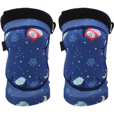 Genouillères PROPRO pour enfants : protections innovantes en EVA souple pour le roller et les sports de plein air bleu marine