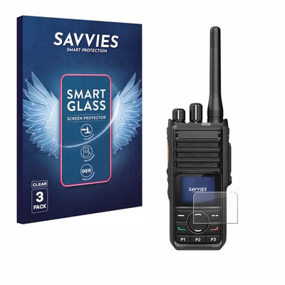 3 Stuks Savvies Screenprotector - geschikt voor Hytera HP565 - beschermfolie glas transparant