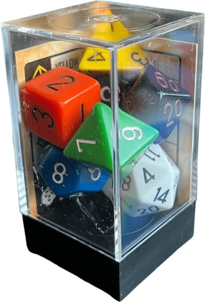 Chessex 7-Die set Opaque - GM & Beginner