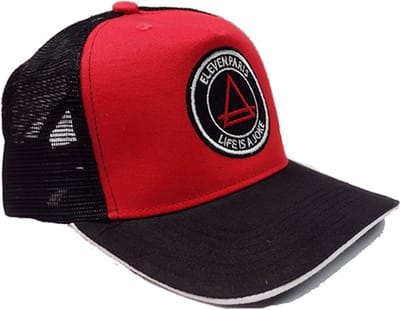 Trucker Cap Kids - Eleven Paris - Zwart/Rood - Onesize - Snapback - Kinderpet