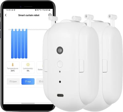 Slimme Gordijncontroller met Spraakbesturing - Automatische Draadloze Opener voor Slimme Huizen