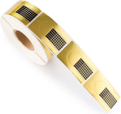 Cosmetics Zone Sjabloon voor Gel & Acrylnagels - 500 stuks - goud, Smal