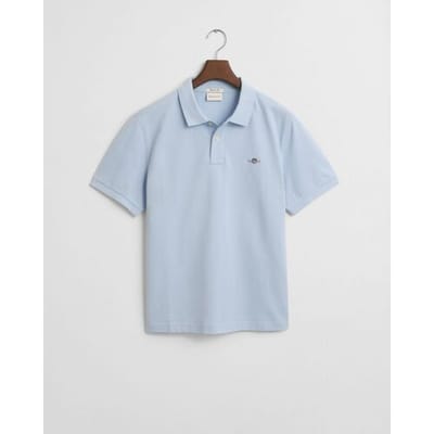 Gant Shield Piqué Poloshirt Fresh Blue - Maat 4XL - Heren