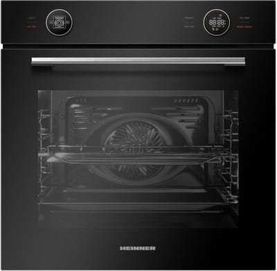 Heinner HBO-M7210GCDRC-GBK Inbouw Oven 60 cm – Elektrisch – 72 L – Energieklasse A+ – Heteluchtfunctie – Touchdisplay – Ontdooifunctie – Zwart Glas– 5 Jaar Garantie