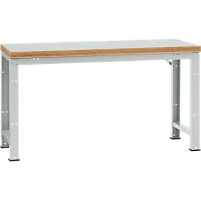 Manuflex werkbank Profi standaard, Tafelblad kunststof B 1750 x D 700, lichtgrijs