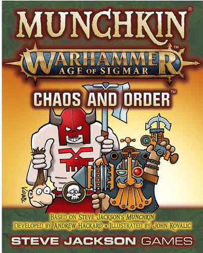 Munchkin Warhammer Age of Sigmar: Chaos and Order - Uitbreiding - Engelstalig - Strategisch Kaartspel - Steve Jackson Games - Warhammer meets Munchkin
