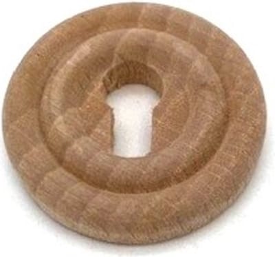 Houten sleutelplaatje Beuken rond 34mm