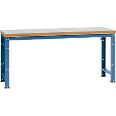 Manuflex werkbank Profi standaard, Tafelblad kunststof B 2000 x D 700, briljantblauw