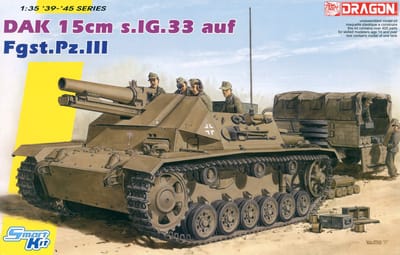 Dragon Modelbouwpakket Militaire voertuigen - 6904 DAK s.IG.33 op Fahrgestell Pz.Kpfw. III WWII - Duitse Zelfrijdende Artillerie Plastic - 1:35 - Modelbouw