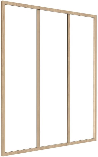 Vente-unique Werkplaatsraam van gepoedercoat aluminium - 90 x 105 cm (B x H) - Licht naturel - BAYVIEW