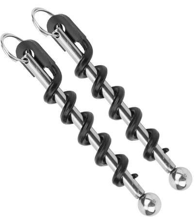 Dailygoods- Wijnflesopener Ergonomisch Handvat - Draagbare Sleutelhanger - Roestvrij Staal - Multifunctioneel - Duurzaam - Slijtvast - Flesopener