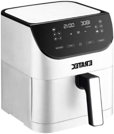 Hete Lucht Friteuse - Airfryer XXL - Gezond Koken - 85% Minder Olie - 5.8 Liter - Wit