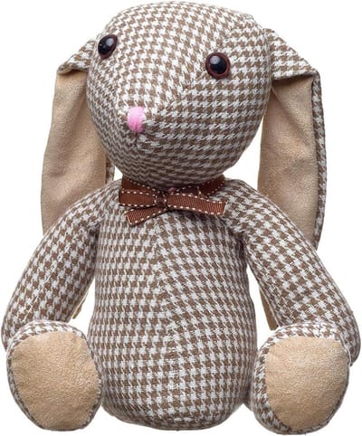 Haas deurstopper - antislip stoffen deurstopper met granulaatvulling - ideaal voor kinderkamer hal woonkamer - decoratie voor dierenvrienden - ca. 25 cm / 1.150 g