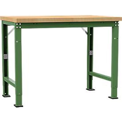 Manuflex werkbank Profi speciaal, tafelblad multiplex, 1250 x 700 mm, resedagroen