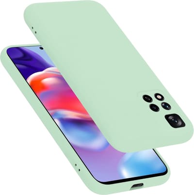 Cadorabo Hoesje geschikt voor Xiaomi RedMi NOTE 11 PRO+ in LIQUID LICHT GROEN - Beschermhoes gemaakt van flexibel TPU silicone Case Cover