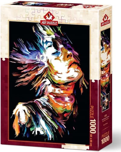 Legpuzzel Portret - Kleurrijk Puzzel - Ontspanning Thuis - 1000 Stukjes - 27 x 5.5 x 37 cm - Meerkleurig