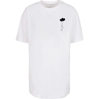 Merchcode - Love In The Air Oversized Boyfriend Dames T-shirt - 5XL - Wit
