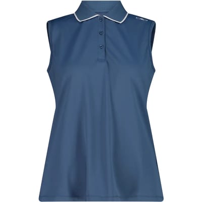 Dames Mouwloos Stretch Piqué Poloshirt CMP