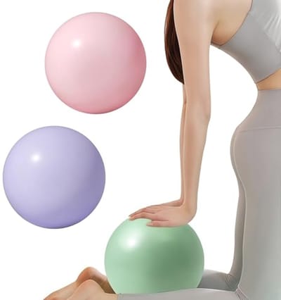 Dailygoods- Pilatesbal 25 cm - Zachte Antislip Gymnastiekbal - Pilates/Yoga Accessoires - Set van 3 - Geschikt voor Fitnessstudio/Thuis