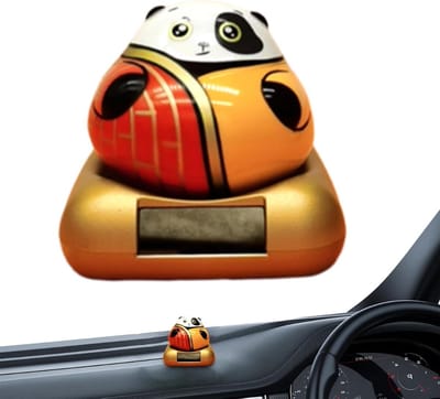Zonnepaneel Figuur - Wobbel Speelgoed - Dashboard Decoratie - Automatische Beweging - 7.3 x 7.3 cm - Multicolor