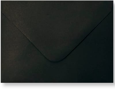 25 Luxe Enveloppen - C7 - Zwart - 8,1x11,4cm - 110 grams - Geschikt voor A7