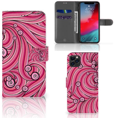 Apple iPhone 11 Pro Max Hoesje Swirl Pink
