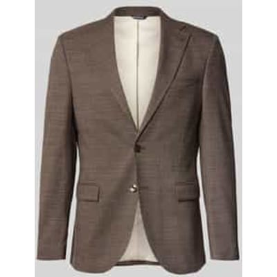 slim fit 2-knoops colbert met klepzakken
