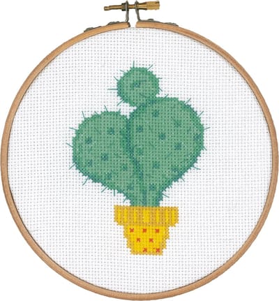 Vervaco - Telpakket kit met borduurring - Cactus - PN-0155971 - Borduren - Borduurpakket - Borduurpakket volwassenen