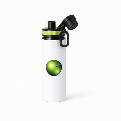 Hacebo® - Bowlingbal waterfles met draaidop groen - Bowlen - Bowlers - sport - bal - cadeau - water fles - 850ML