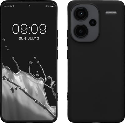 kwmobile telefoonhoesje geschikt voor Xiaomi Redmi Note 13 Pro+ 5G / Redmi Note 13 Pro Plus 5G - Hoesje voor smartphone - Back cover in mat zwart
