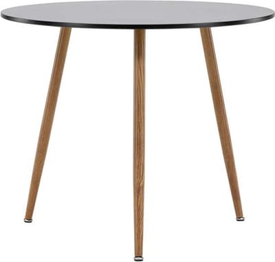 Polar eetkamertafel Ø90cm zwart.
