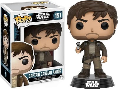 Funko Pop! Star Wars: Rogue One Captain Cassian Brown Jacket Le - Verzamelfiguur