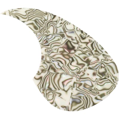 Gitaar slagplaat Lichtgekleurde schelpkleur Krasbestendig Decoratieve akoestische gitaarbeschermer 128mm beige