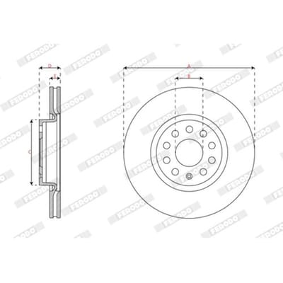 Remschijf FERODO DDF3245C
