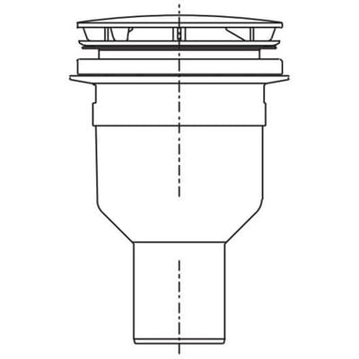 HSK drain vertical 9 cm D2065