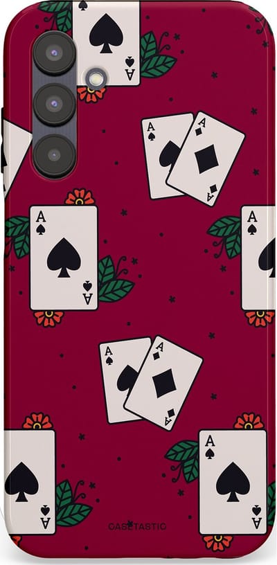 Casetastic Hoesje Geschikt voor Samsung A25 - Stijlvolle Beschermende Duo-layer Case - Casino Aas