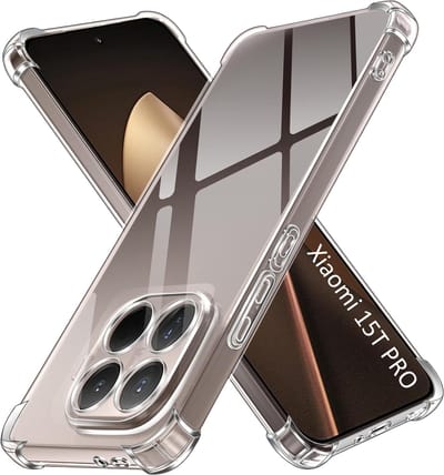 Hoesje voor Xiaomi 15T Pro backcover Shockproof siliconen Transparant