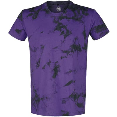 Outer Vision T-shirt - Man's T-Shirt - M tot XXL - voor Mannen - zwart-lila
