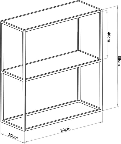 Console tafel Konnevesi 85x80x30 cm zwart mat en transparant