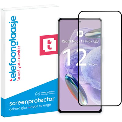 Xiaomi Redmi Note 12 Pro+ 5G screenprotector gehard glas Edge to Edge