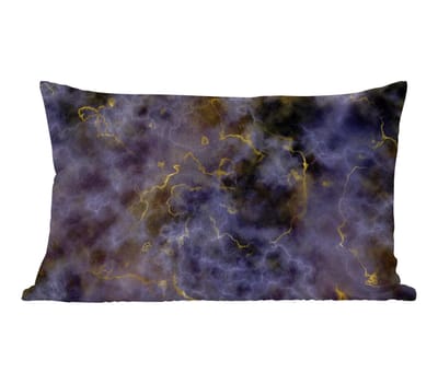 Sierkussens - Kussentjes Woonkamer - 60x40 cm - Agaat steen - Black en gold - Edelsteen