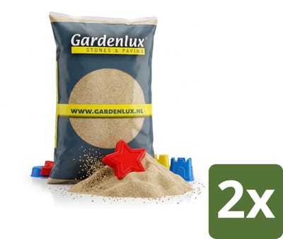 Gardenlux - Speelzand - Zandbakzand voor Kinderen - Gecertificeerd - 2 x 20 kg