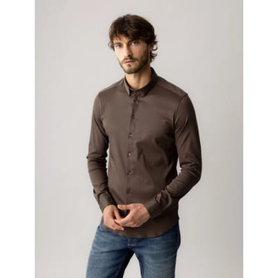Mos Mosh 500940 769 mosmosh gallery mmgmarco jersey shirt chocolate brown