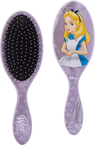 WetBrush X Disney 100 Original Detangler - Alice In Wonderland - Haarborstel - Voor Nat En Droog Haar - Ontwart Zonder Pijn Of Beschadiging - Geschikt Voor Kinderen En Volwassenen - Limited Edition - Zacht voor Elk Haartype - Perfect Cadeau
