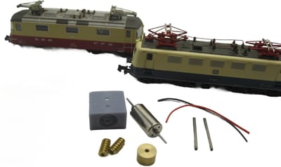 micromotor NF018C N ombouwset voor Fleischmann BR 141, E 41, RE 4/4, RE 420, SJ Rc 2, u.a.