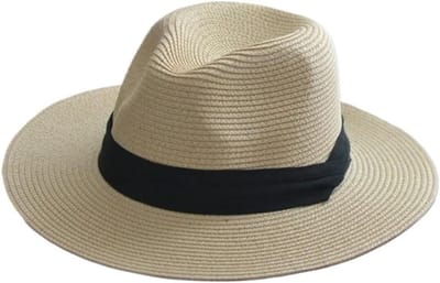 Zomer Hoed - Strohoed Dames - Zon Bescherming - Grote Omtrek - 60-64 cm - Natuurlijk
