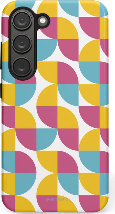 Casetastic Hoesje Geschikt voor Samsung S23 - Stijlvolle Beschermende Duo-layer Case - Cirkeldroom